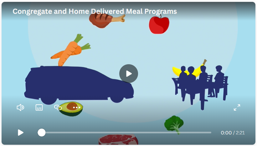 Thumbnail for Congregate and Home Delivered Meal Program Video